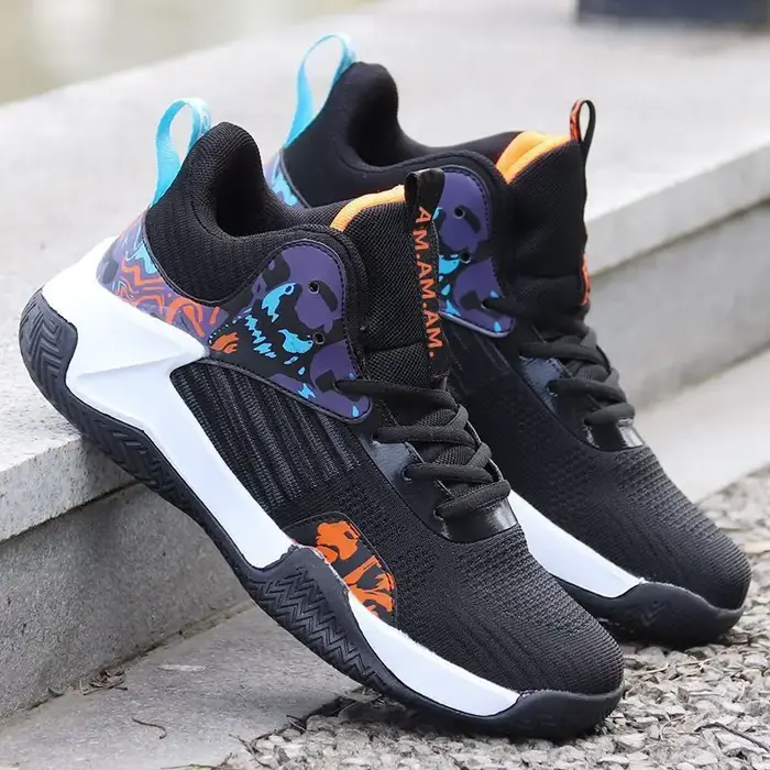 Chaussures de basket-ball montantes pour hommes, baskets d'extérieur pour hommes, chaussures de spor