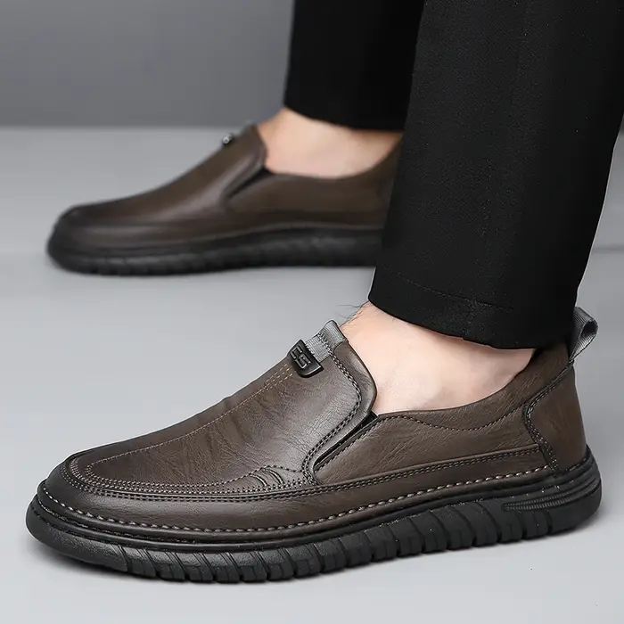 Mocassins en cuir confortables pour hommes