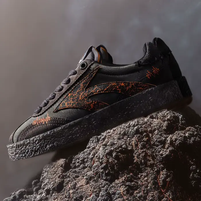 Maden hommes Vintage semelle épaisse baskets noir bas motif fissure hauteur augmentant chaussures dé