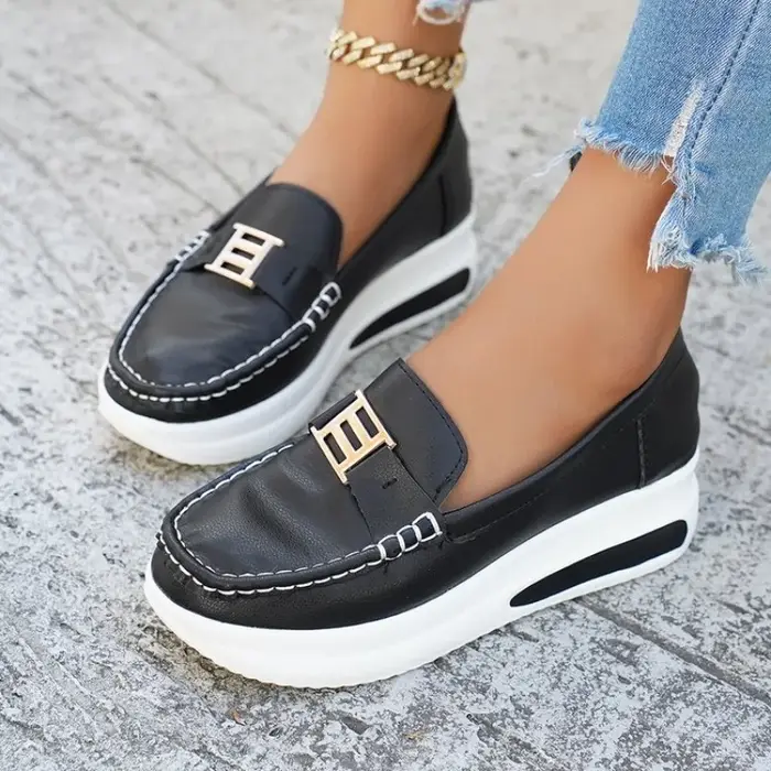 Nouvelles Chaussures Vulcanisées Femme 2026 – Baskets Décontractées à Bout Rond pour l'Extérieur