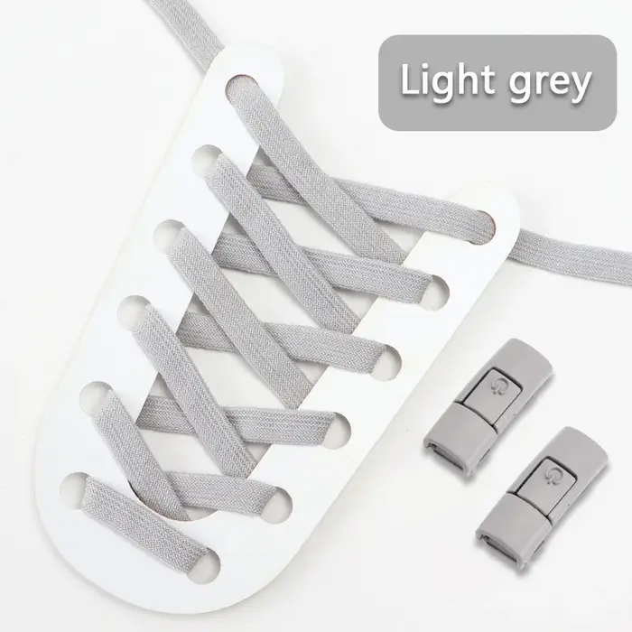 1 paire de lacets de chaussures sans cravate Press Lock