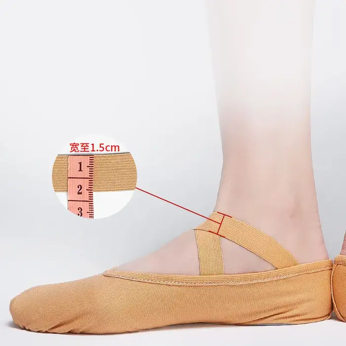 Chaussures de Ballet en toile pour filles et femmes
