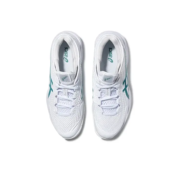 ASICS Court FF 3 Chaussures de tennis pour hommes basses blanc/vert 1041A574-100
