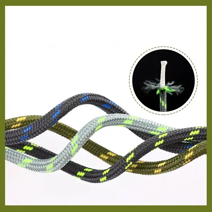 Lacets Ronds Lumineux pour Chaussures de dehors