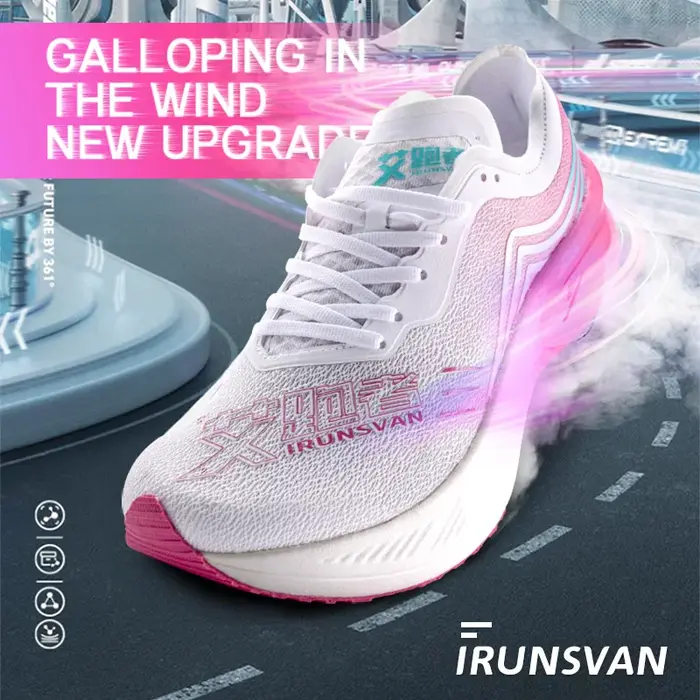 IRUNSVAN chaussures de course pour hommes et femmes course Marathon rebond Stable baskets d'entraînement absorbant les chocs