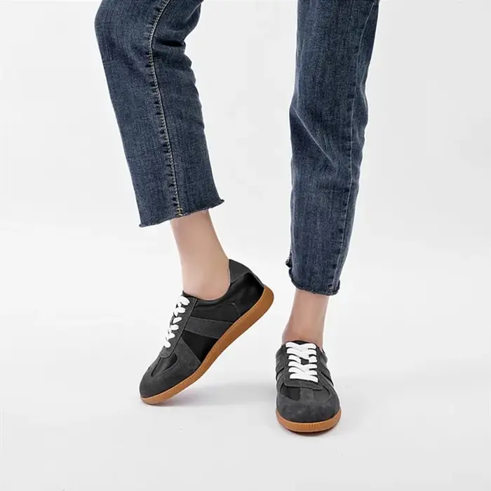 DIMANYU Baskets Femme Printemps 2026 Nouveauté Cuir Véritable Antidérapantes Bout Rond Chaussures