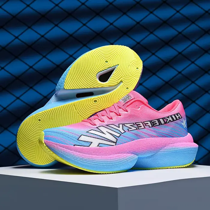 Chaussures de course pour homme, plaque en carbone, marathon, sport, chaussures décontractées, respirantes, légères, confortables, baskets athlétiques spécialisées pour femme
