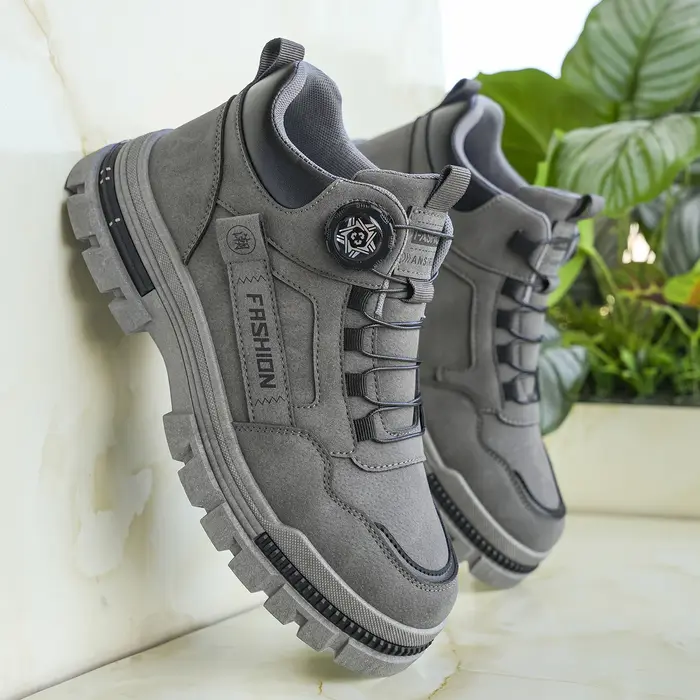 Bottes de randonnée pour hommes à tige haute, polyvalentes et confortables, chaussures de sport déco