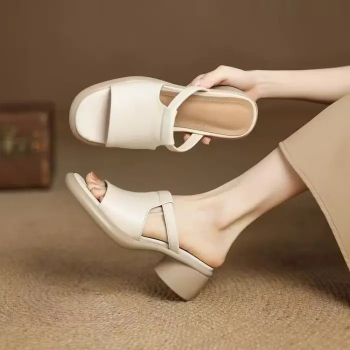 Sandales à plateforme vintage pour femmes