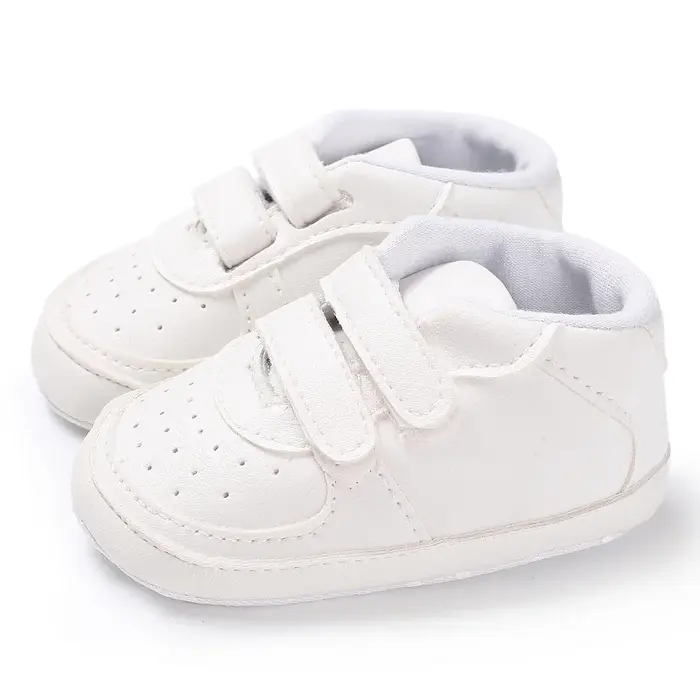 Chaussures Blanches Respirantes pour Bébé Garçon et Fille, Baskets à Semelle Souple, pour le dehors