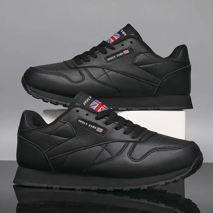 Chaussures de marche imperméables pour hommes, chaussures de sport décontractées en cuir, antidérapa