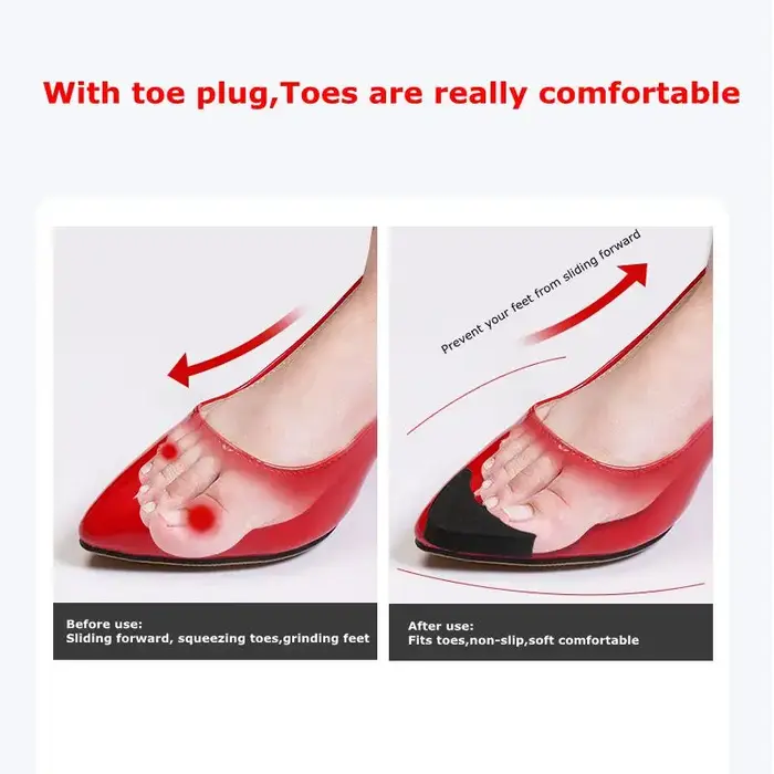 Femmes avant-pied Insert Pad pour femmes talons hauts orteil demi éponge chaussures coussin réglage 