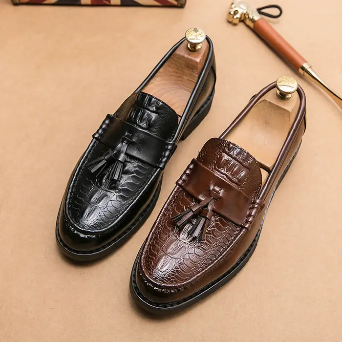 Chaussures de mariage en cuir pour hommes