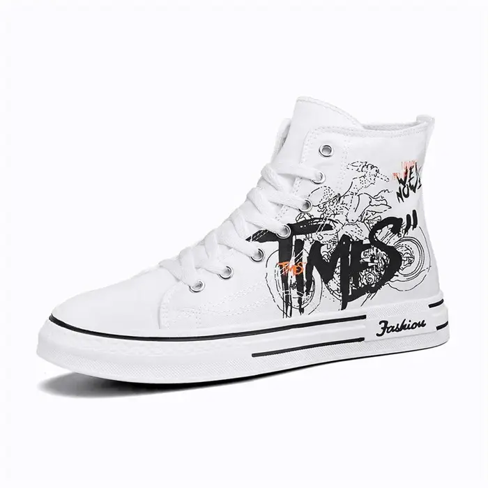 Décontracté respirant plate-forme chaussures homme hommes chaussures vulcaniser toile chaussures hau