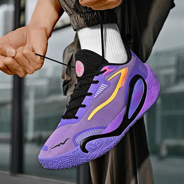 Chaussures de basket-ball pour hommes, respirantes, antidérapantes, résistantes à l'usure, chaussures de course, d'entraînement en salle de sport, baskets de basket-ball athlétiques pour hommes