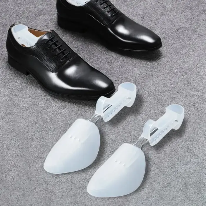 Embauchoir en plastique réglable et portable pour chaussures en cuir homme et femme