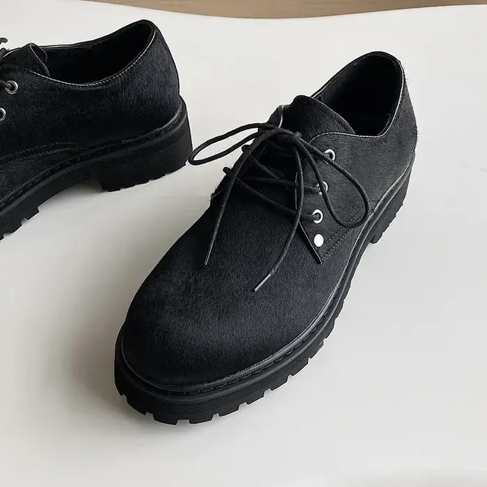 Chaussures provoqué formelles en cuir véritable à l'offre elles épaisses pour hommes