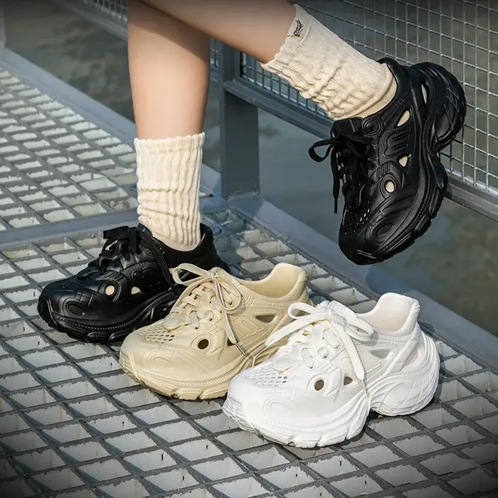 2025 été nouvelle mode respirant grosses baskets femmes EVA antidérapant Wading plate-forme chaussures femme en plein air semelle épaisse chaussure de sport