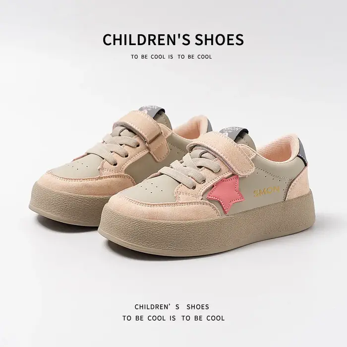 Chaussures en toile pour filles, antidérapantes, à semelle souple, avec fermeture velcro, baskets te