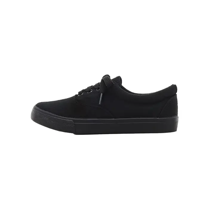 Baskets basses polyvalentes en toile noire pour femmes