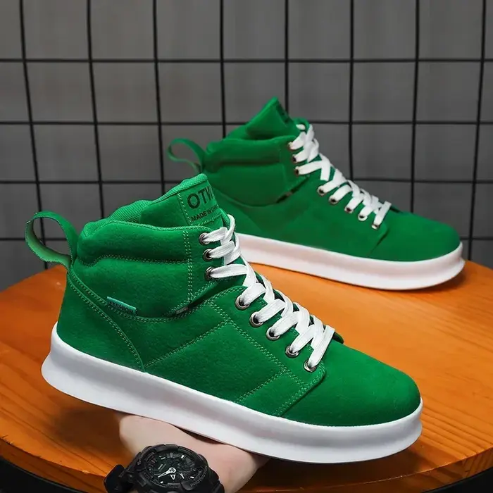 Baskets hommes plate-forme chaussures mode respirant fond épais course décontracté