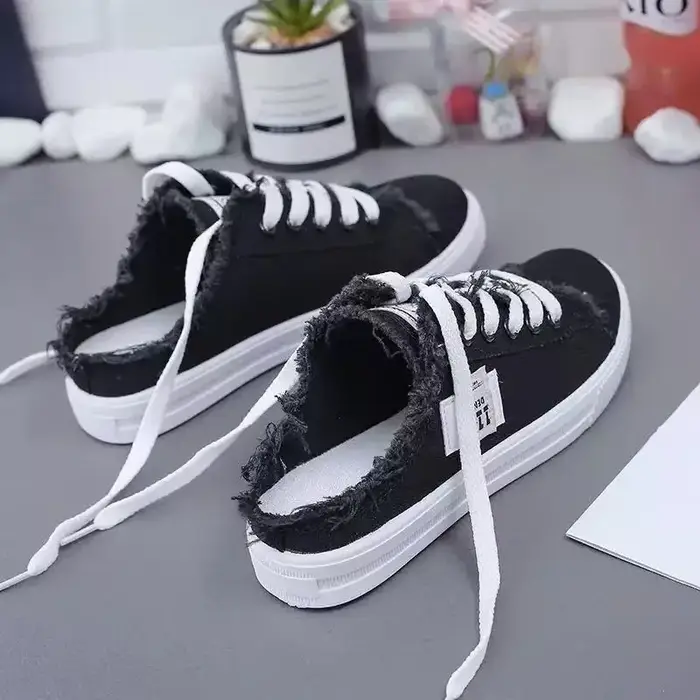 Baskets basses en toile pour femme Printemps-Été 2026