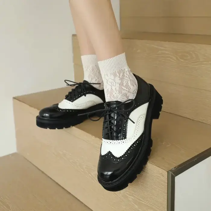 Chaussures plates Vintage rétro pour femmes