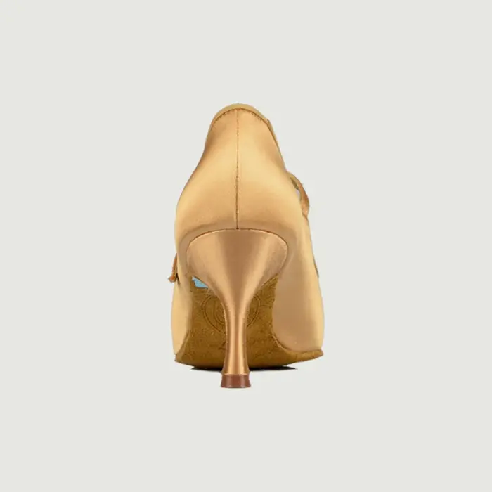 Baskets adultes chaussures de danse marque moderne carré BD137 fête salle de bal chaussure latine femmes Satin diamants base souple en peau de vache chaude