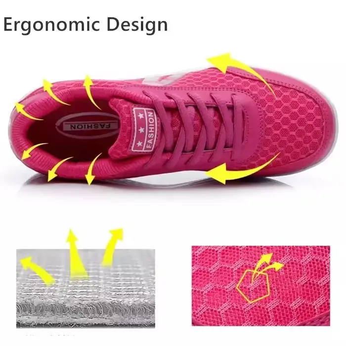 Taoinection-Baskets à l'offre elles compensées pour femmes, chaussures de sport respirantes, slim et décontractées