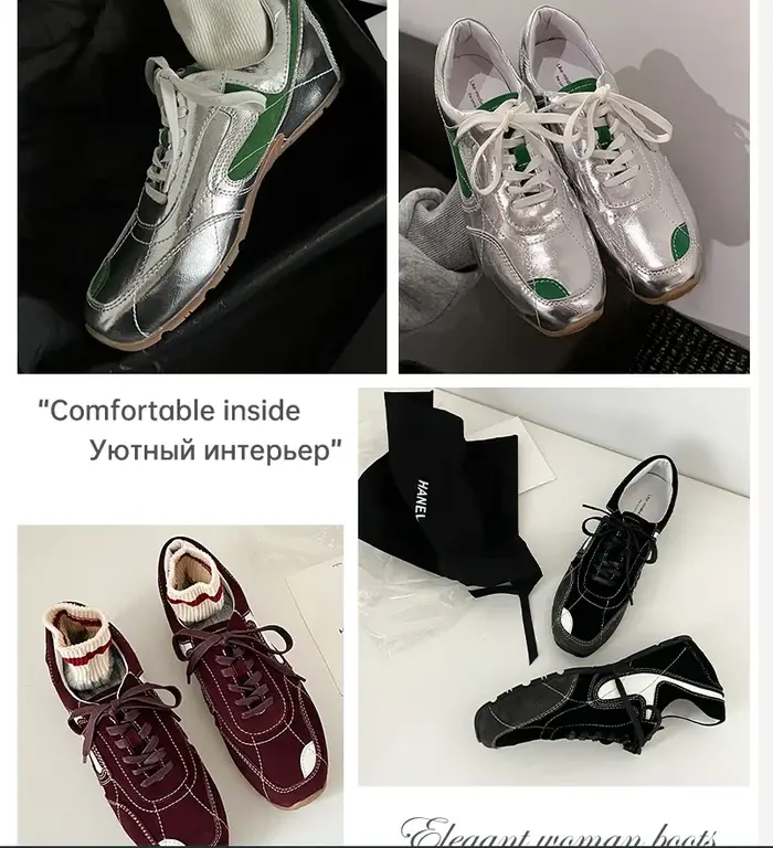 Ods chaussures femmes baskets été 2025 Tennis femme nouveau entraîneur décontracté rétro loisirs en cuir véritable
