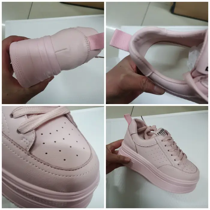 2025 8cm en cuir véritable femmes chaussures décontractées grosses baskets plate-forme compensée talon caché