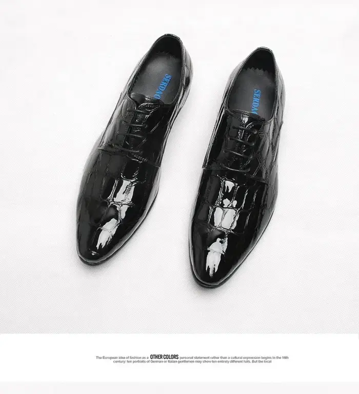 Chaussures en cuir de style européen pour hommes