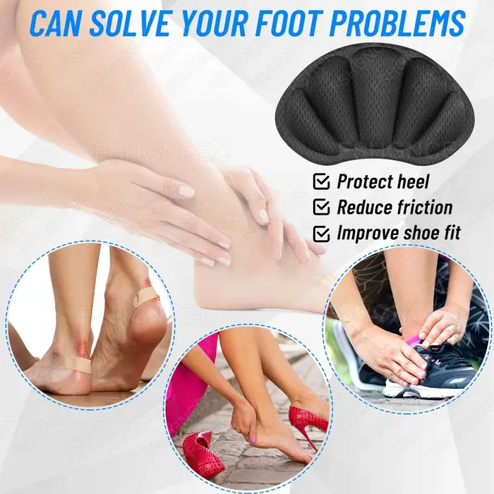 3 paires de coussinets de talon pour chaussures, Inserts de chaussures trop grandes pour chaussures amples, taille réglable, Patch de protection du talon, chaussures de sport, autocollant arrière