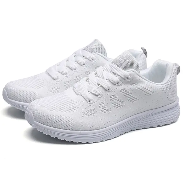 Baskets femme 2024 nouvelle mode respirant couleur unie marche