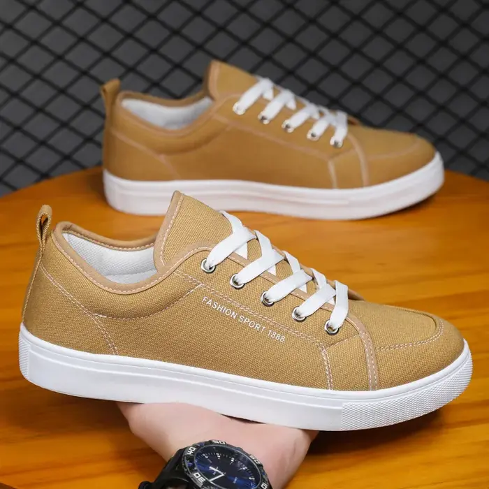 Chaussures en toile décontractées bleues pour hommes