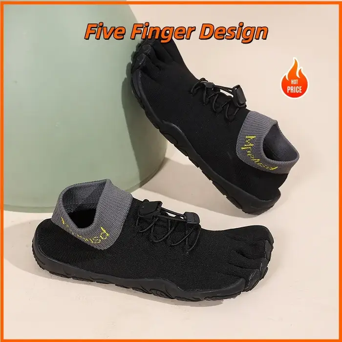 Grandes tailles Chaussures à Cinq Doigts Femme Baskets Barefoot Minimalistes pour Fitness Yoga Gym