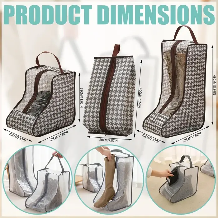 Sac de rangement portable et imperméable pour bottes