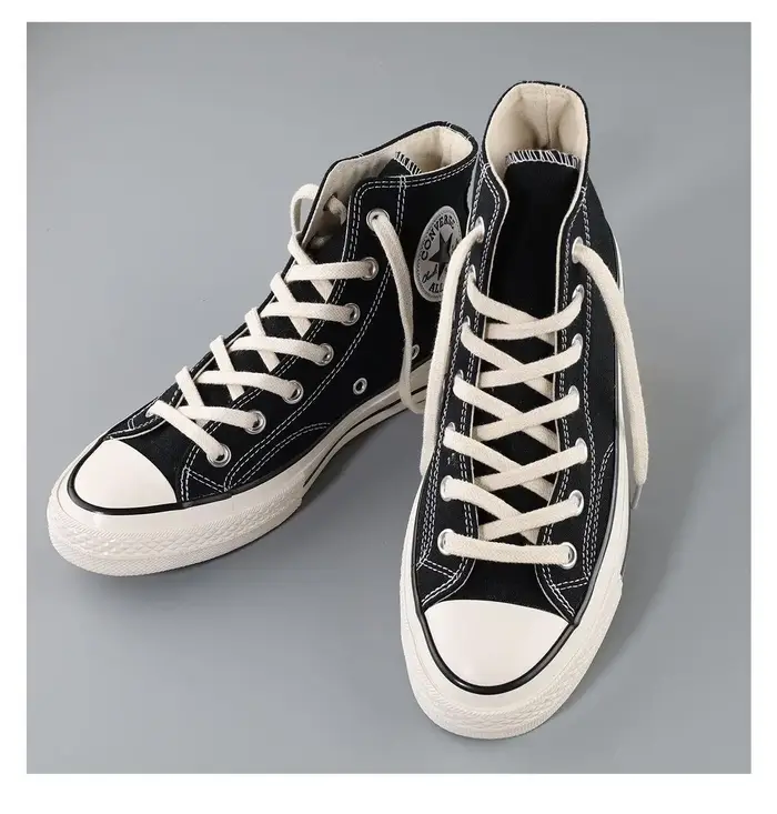1 paire de lacets plats en coton baskets