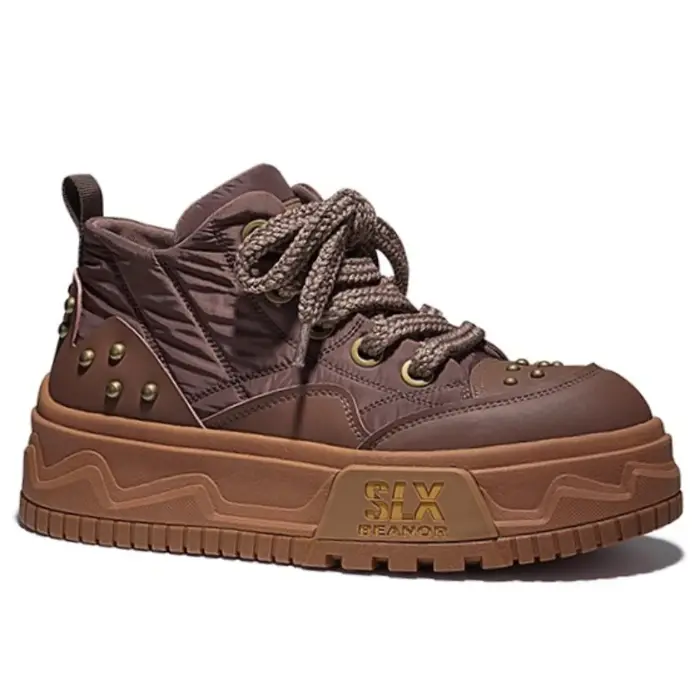 Chaussures de planche montantes pour hommes et femmes, marron, élégantes, décontractées, semelles ép
