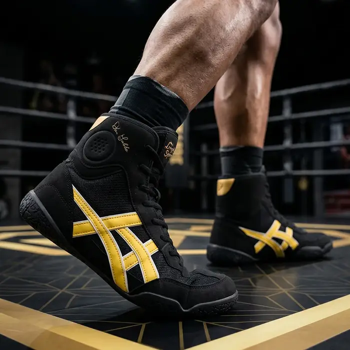 Chaussures de boxe professionnelles haut de gamme pour hommes