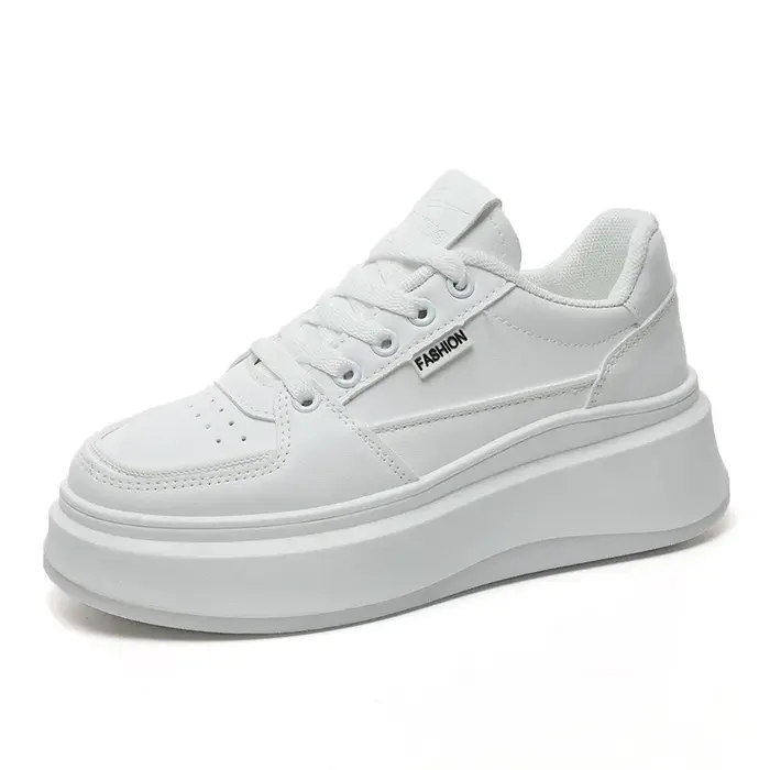 Femmes blanc grosses chaussures femme à lacets plate-forme Sneaker 2025 dames