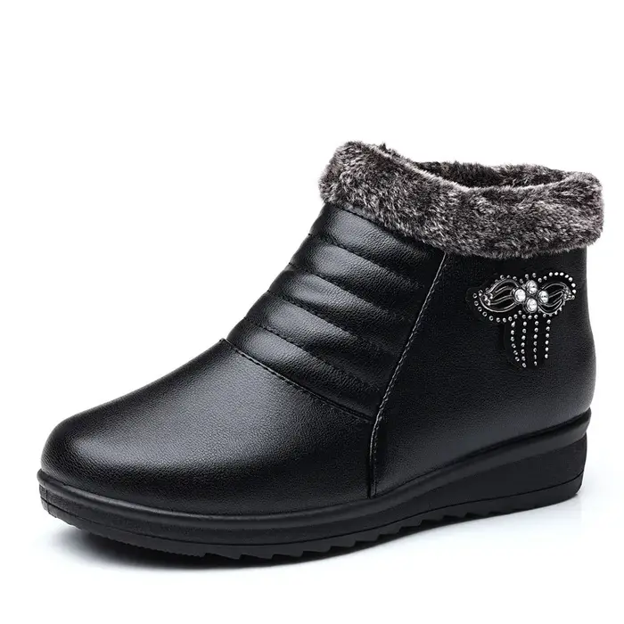 Chaussures d'hiver confortables doublées de polaire