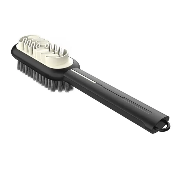 Brosse de nettoyage en daim à manche Long à 2 côtés, brosse à chaussures, nettoyeur de baskets, chau