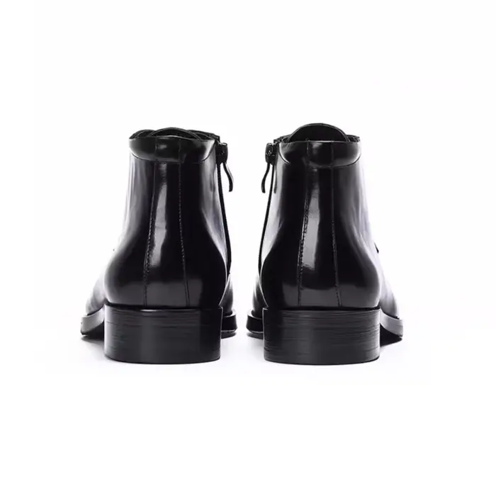 Chaussures en cuir de veau anglais en cuir véritable