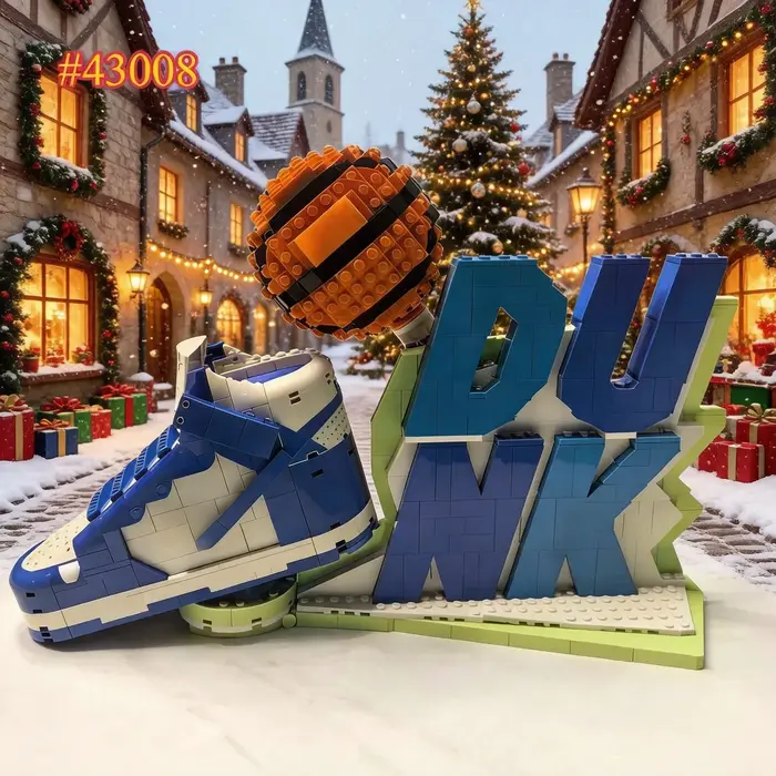 Ensemble de blocs de construction de chaussures de sport de basketball
