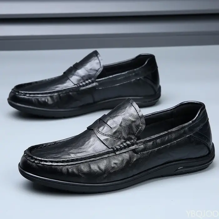 Chaussures plates décontractées à bout rond pour hommes