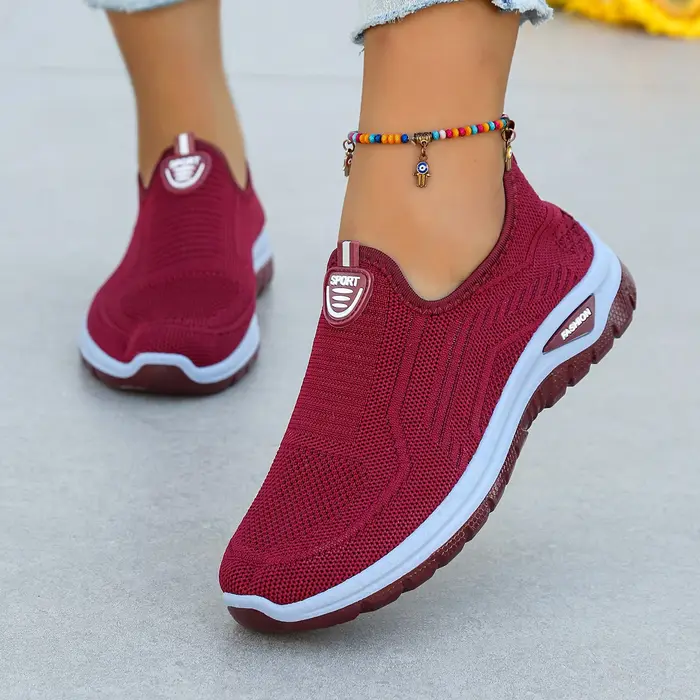 Chaussures d'été respirantes à enfiler pour femmes