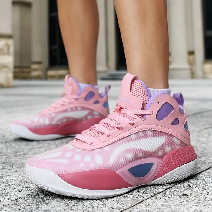 Baskets de basket-ball athlétiques pour hommes – Chaussures de course respirantes et antidérapantes pour entraînement de gymnastique pour hommes et femmes