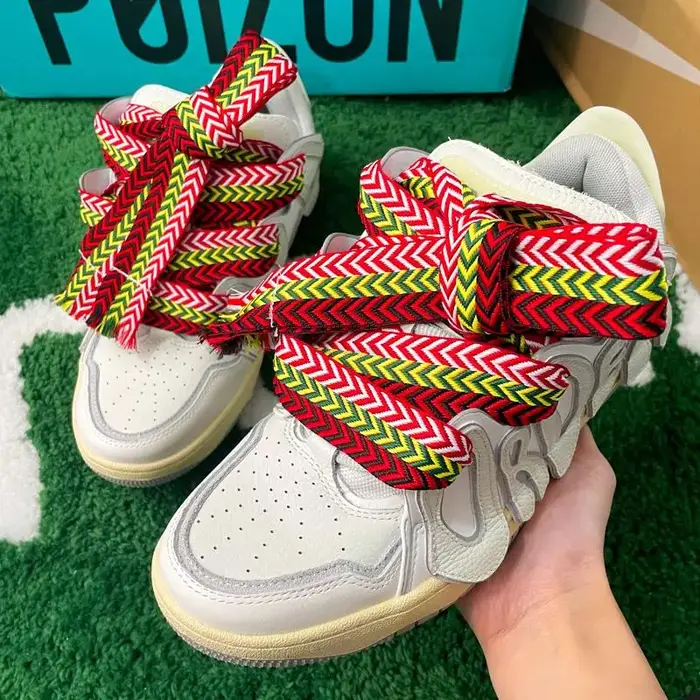 1 paire de lacets plats pour baskets AF1, largeur 1.5cm/2cm/3cm, marque de luxe, chaussures à cordes