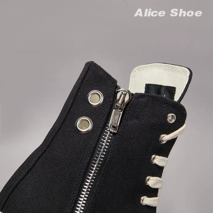 Marque hommes chaussure décontracté haut femmes Sneaker qualité noir bottine concepteur en cuir ferm